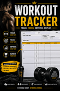 Workout Tracker Journal: Track Every Set, Rep, and Progress (Digital Download)