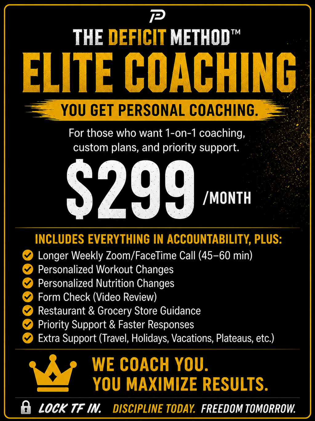 The Deficit Method™ Membership (VIP Coaching)
