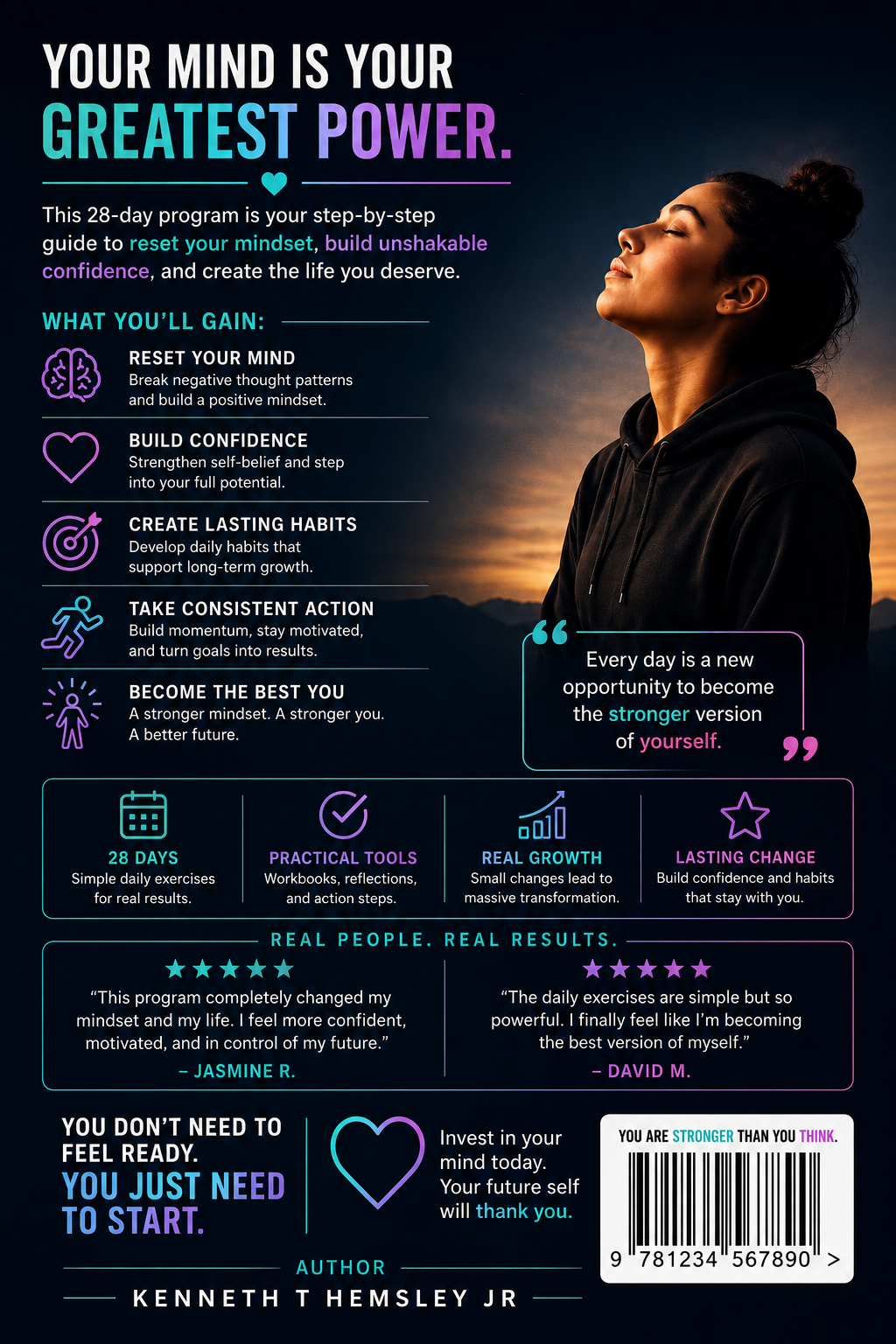 The Mental Reset Blueprint
28-Day Mindset, Discipline &
Confidence System (Digital Download)