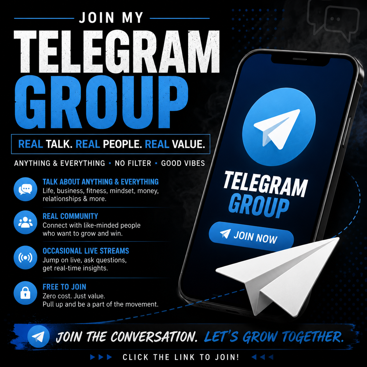 Join Telegram Group (Link in description) - FREE